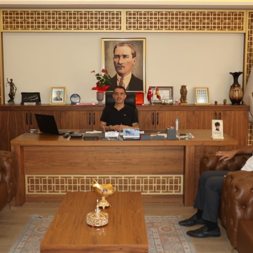 Kaymakam Tepeli'den Başkan Arıcı'ya Veda Ziyareti
