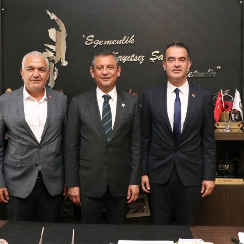 Başkan Arıcı, CHP Genel Başkanı Özgür Özel’i ziyaret etti